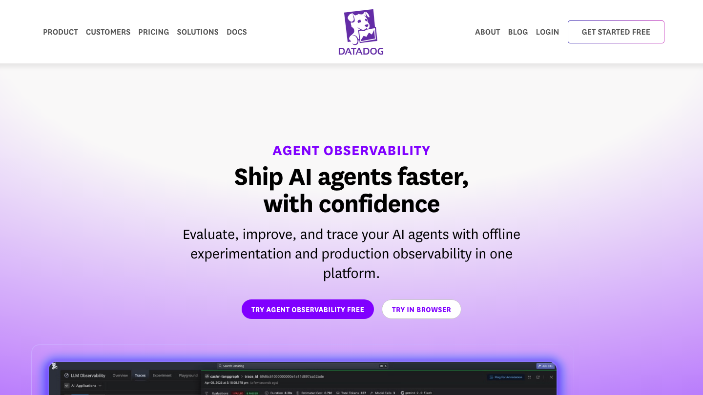 Datadog LLM Observability screenshot