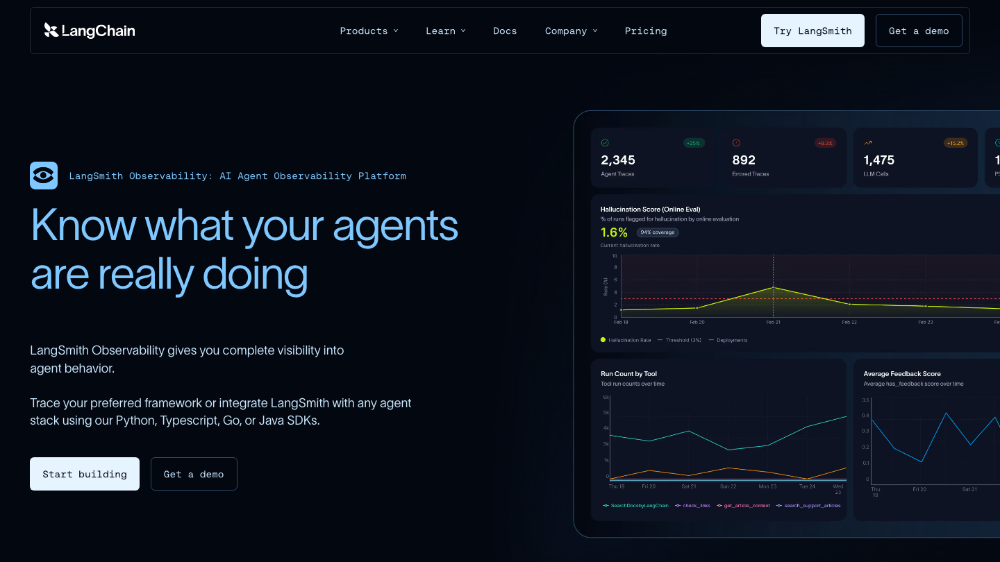 LangSmith screenshot