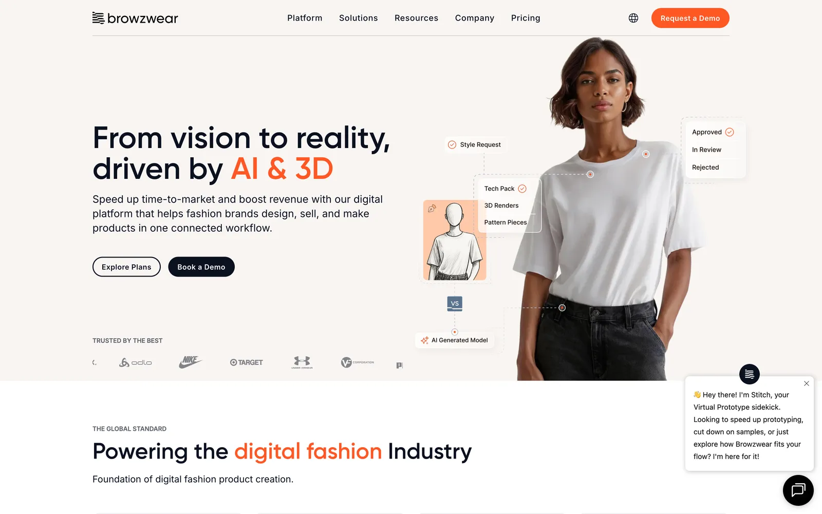 Browzwear homepage