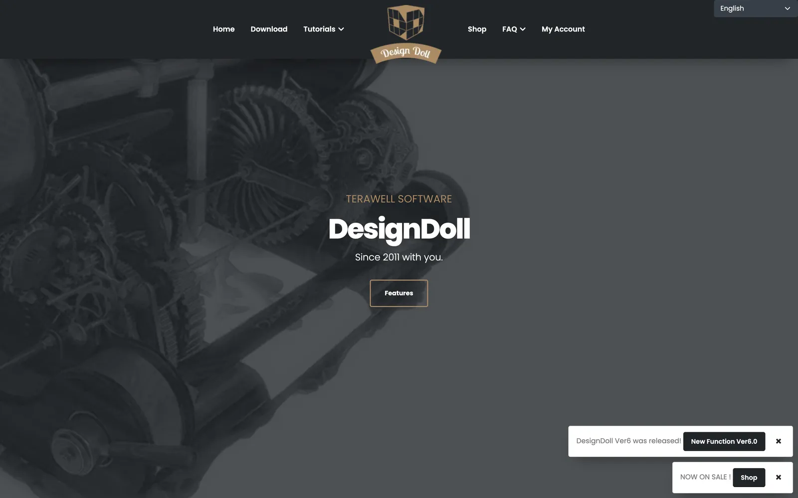 Design Doll homepage