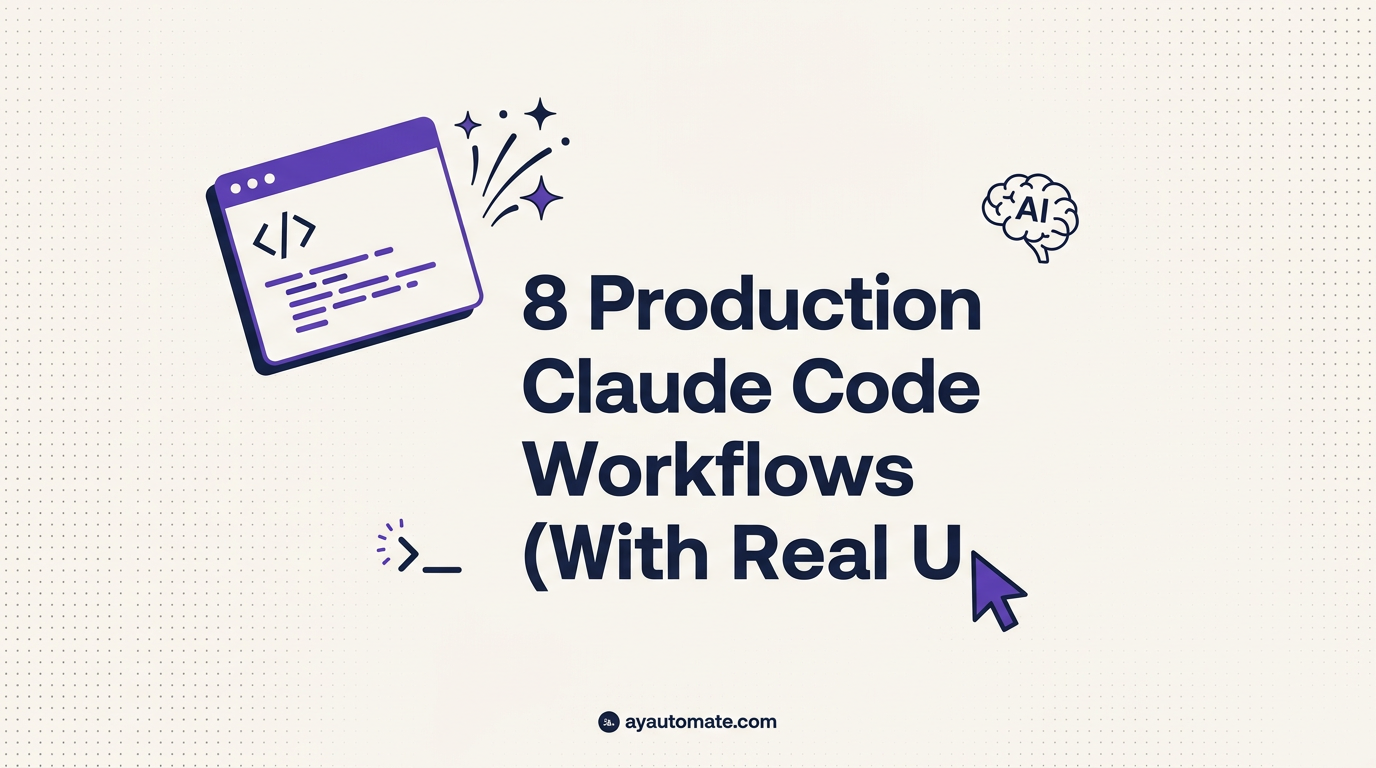 8 Claude Code Workflows With Real Use Cases (2026)