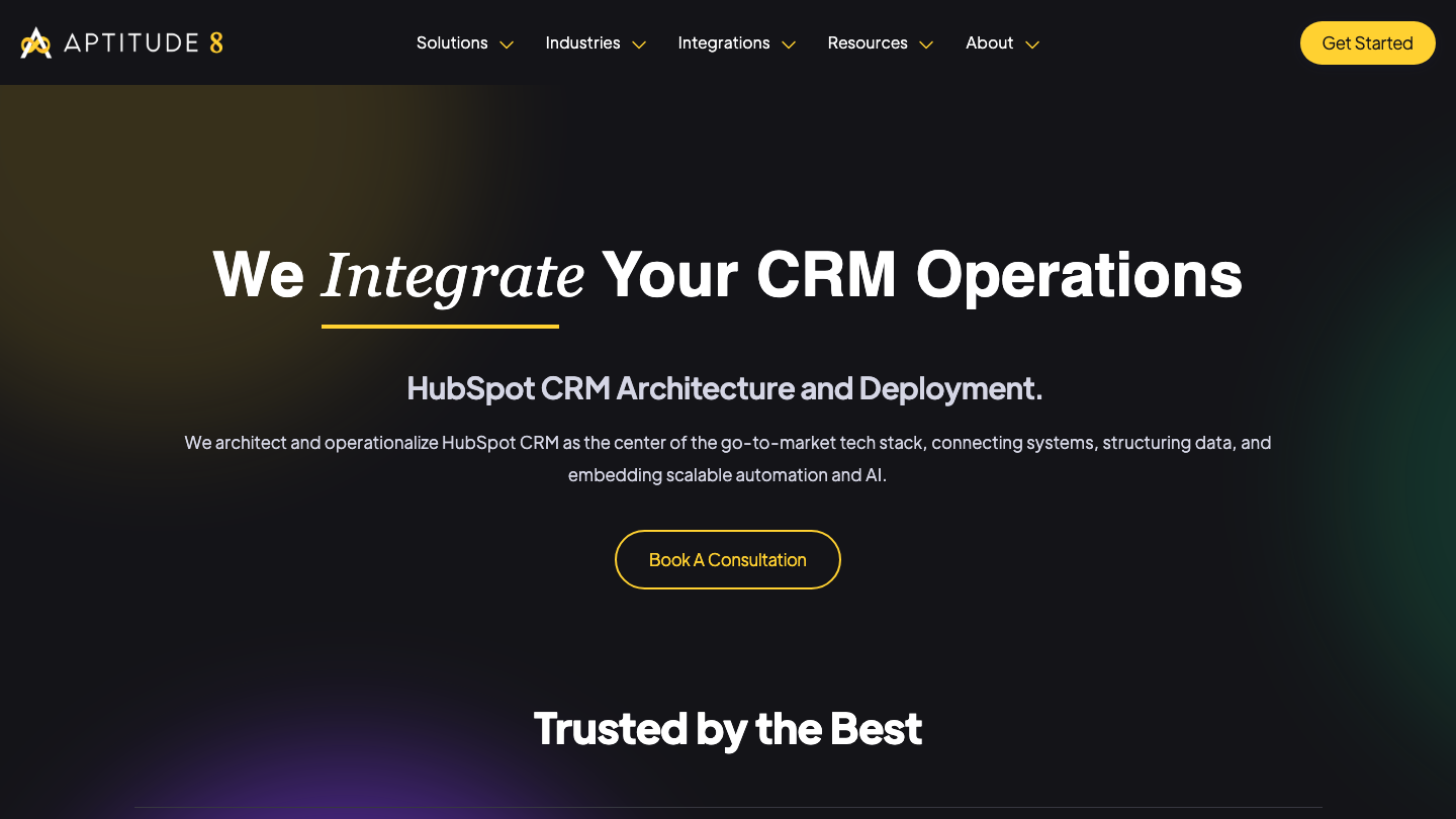 CRM Consultants with Aptitude 8