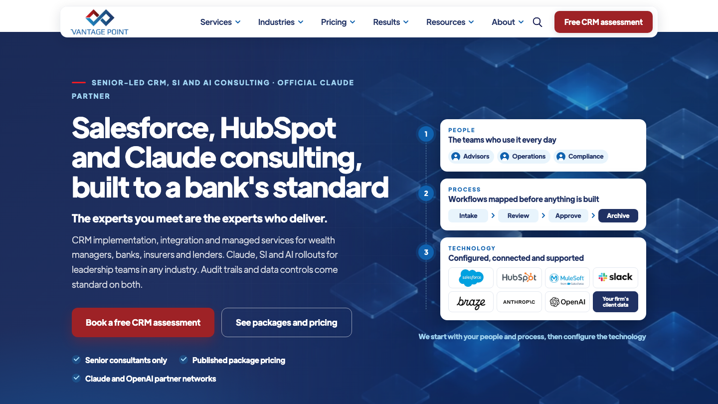 CRM Consultants with Vantage Point