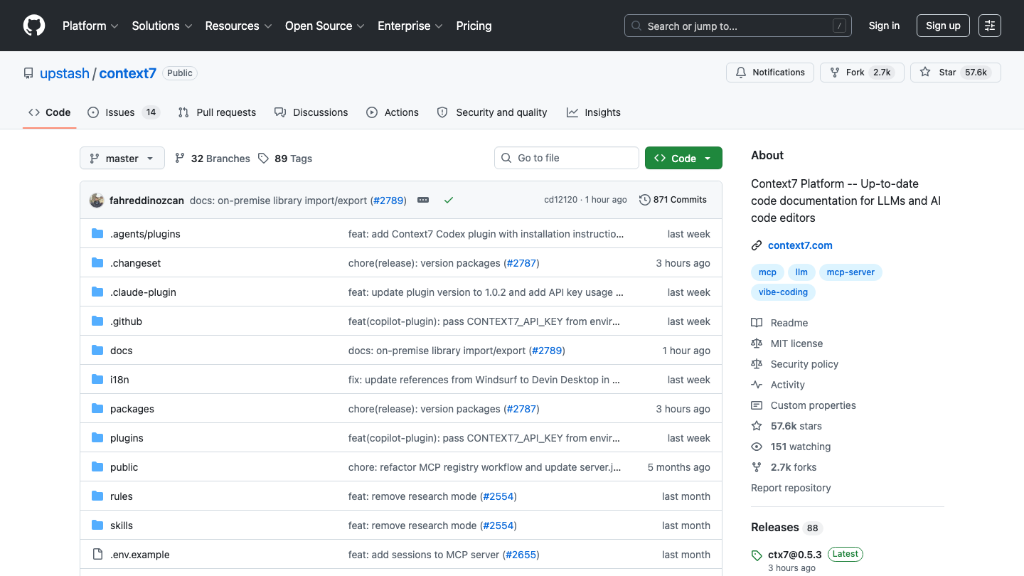 Context7 screenshot