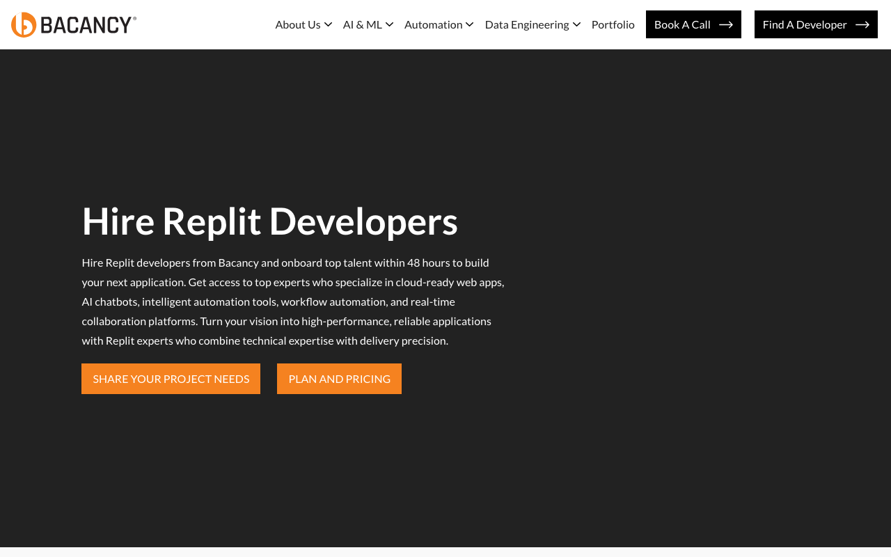 Replit Agency with Bacancy Technology