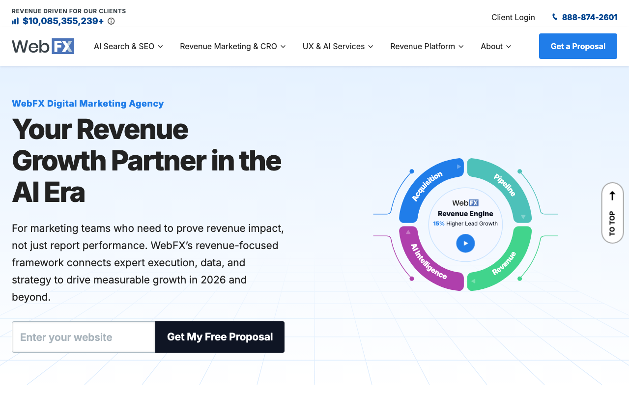 WebFX homepage