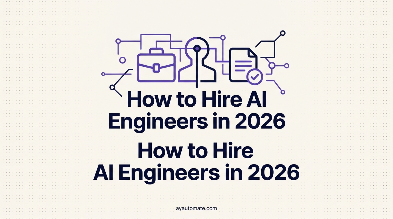 How to Hire AI Engineers in 2026